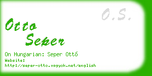 otto seper business card